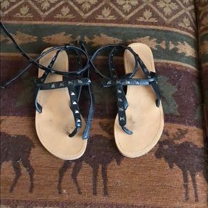 Black studded Sandals